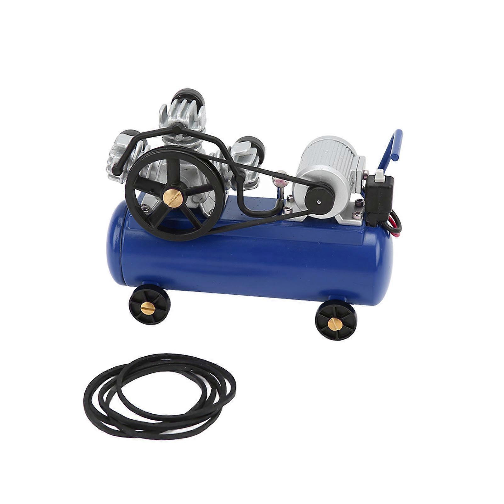 Mini Simulation Luftkompressor Dekoration RC Zubehör für SCX10 1/10 Fernbedienung Crawler CarBlue