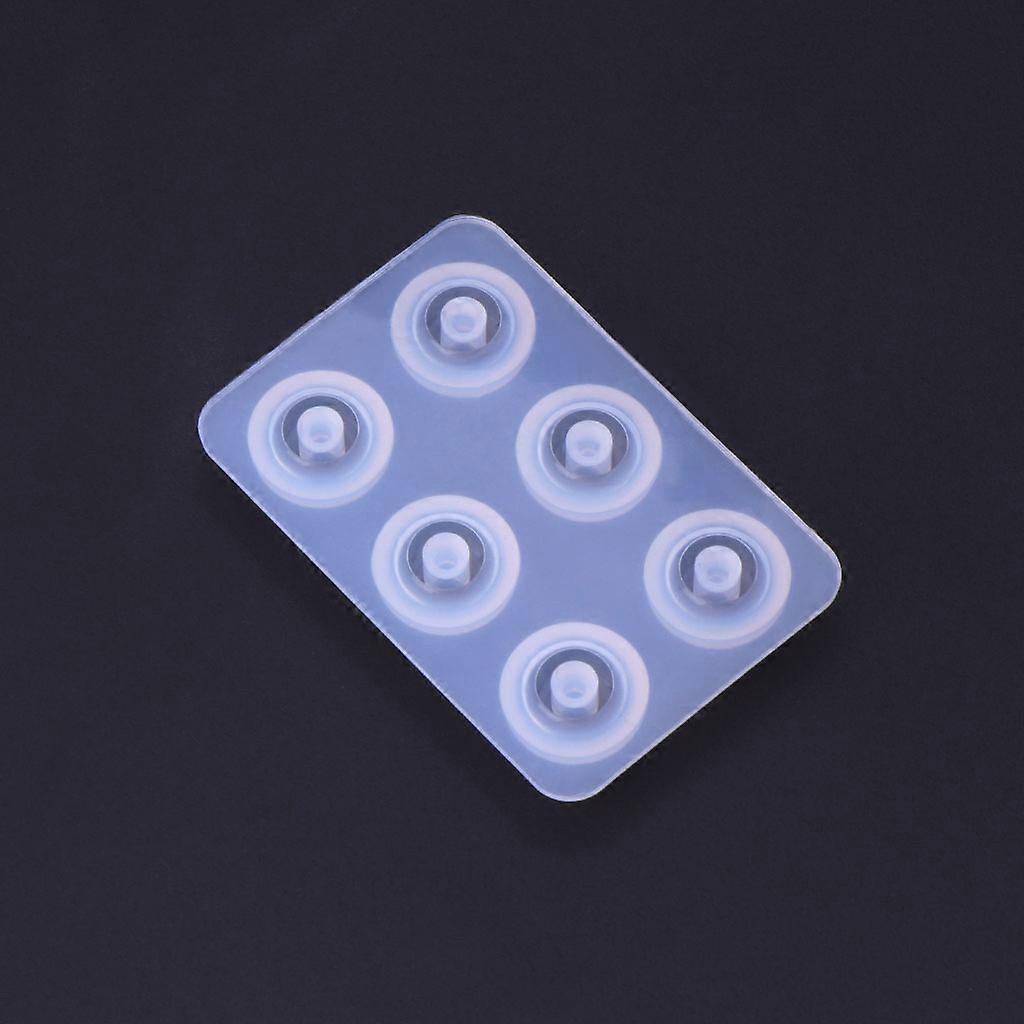 Silicone Epoxy Mold Beads Round Rhombus Pendant Handsize Simple Mold Fine Material Made Craft DIY Casting Tool  12mm