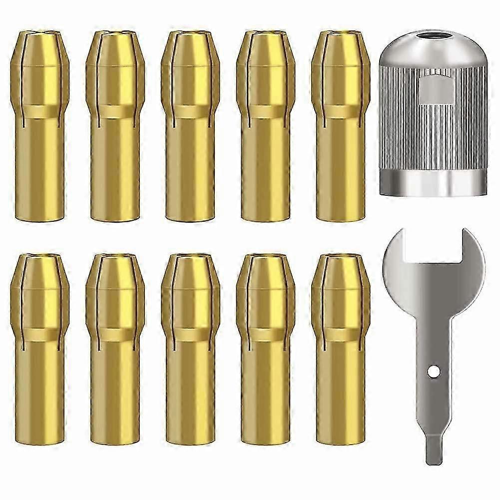Quick Change Collets 4485 Brass Rotary Tool Accessories Compatible with for Collets of Different Si