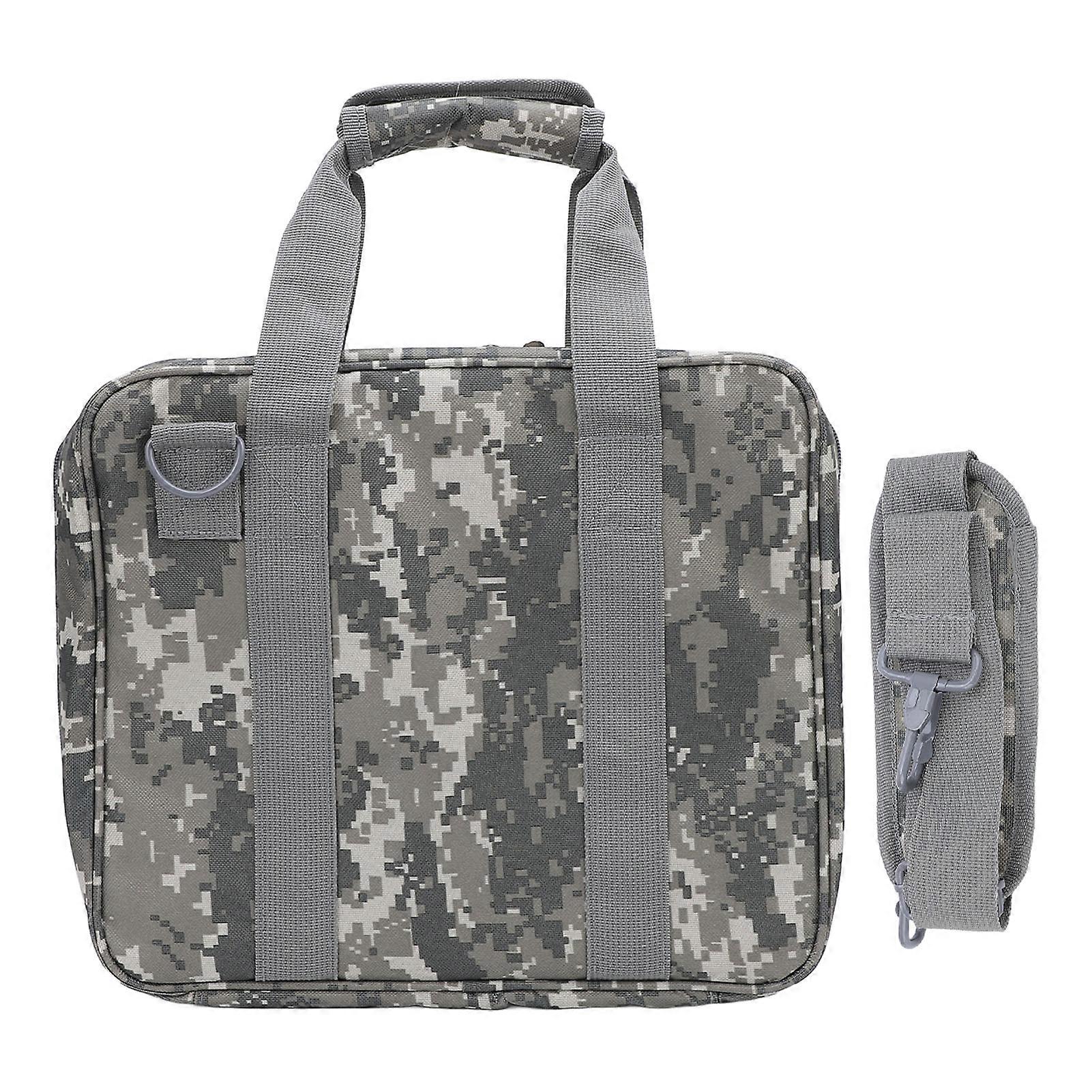Satellite Accessory Storage Bag Portable Canvas Satellite Protective Carry Case Handbag for Adapters Cables Mounting Kit Type 2