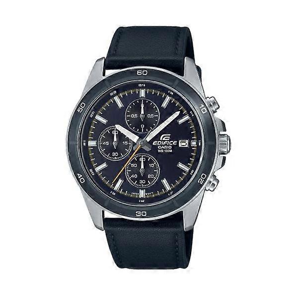 Casio Edifice Efr-526l-2cvuef Men's Chronograph Watch – Blue Dial, Leather Strap