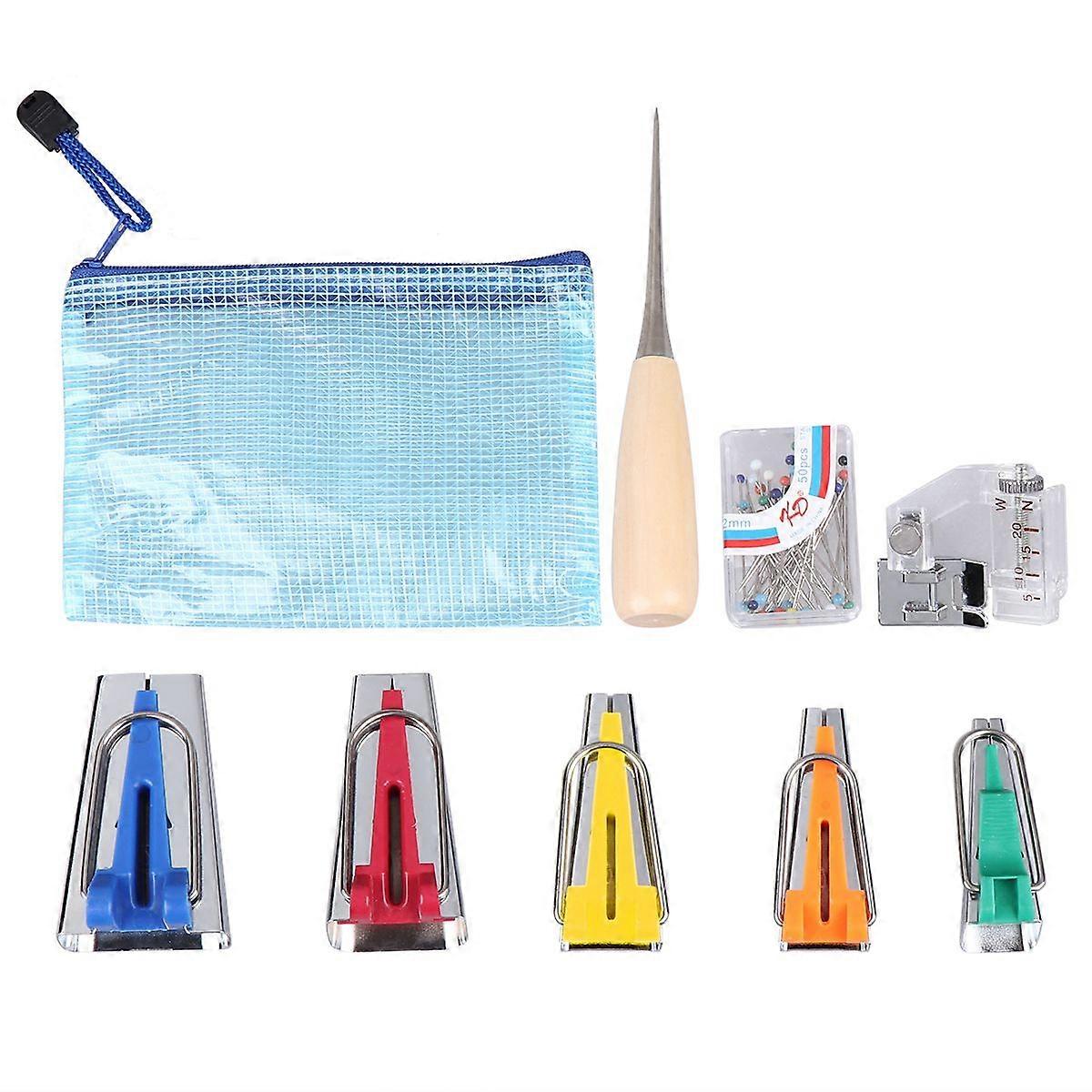 1 Set of Fabric Bias Tape Makers DIY Quilting Binding Tape Makers Sewing Tools with 5 Specifications