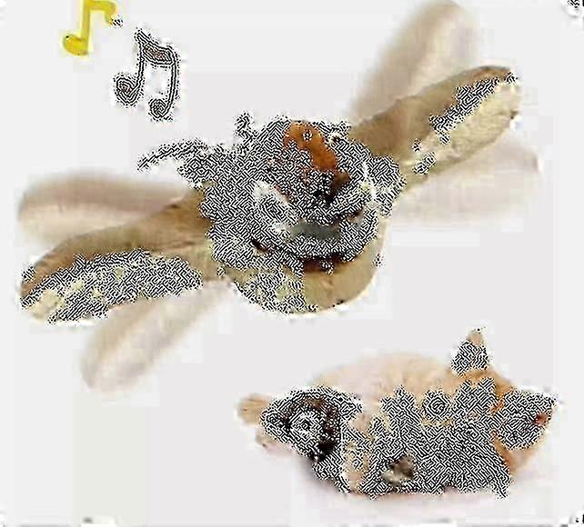 Electronic Interactive Flying Bird Cat Toy Hanging Pet Flapping Wings Sparrow