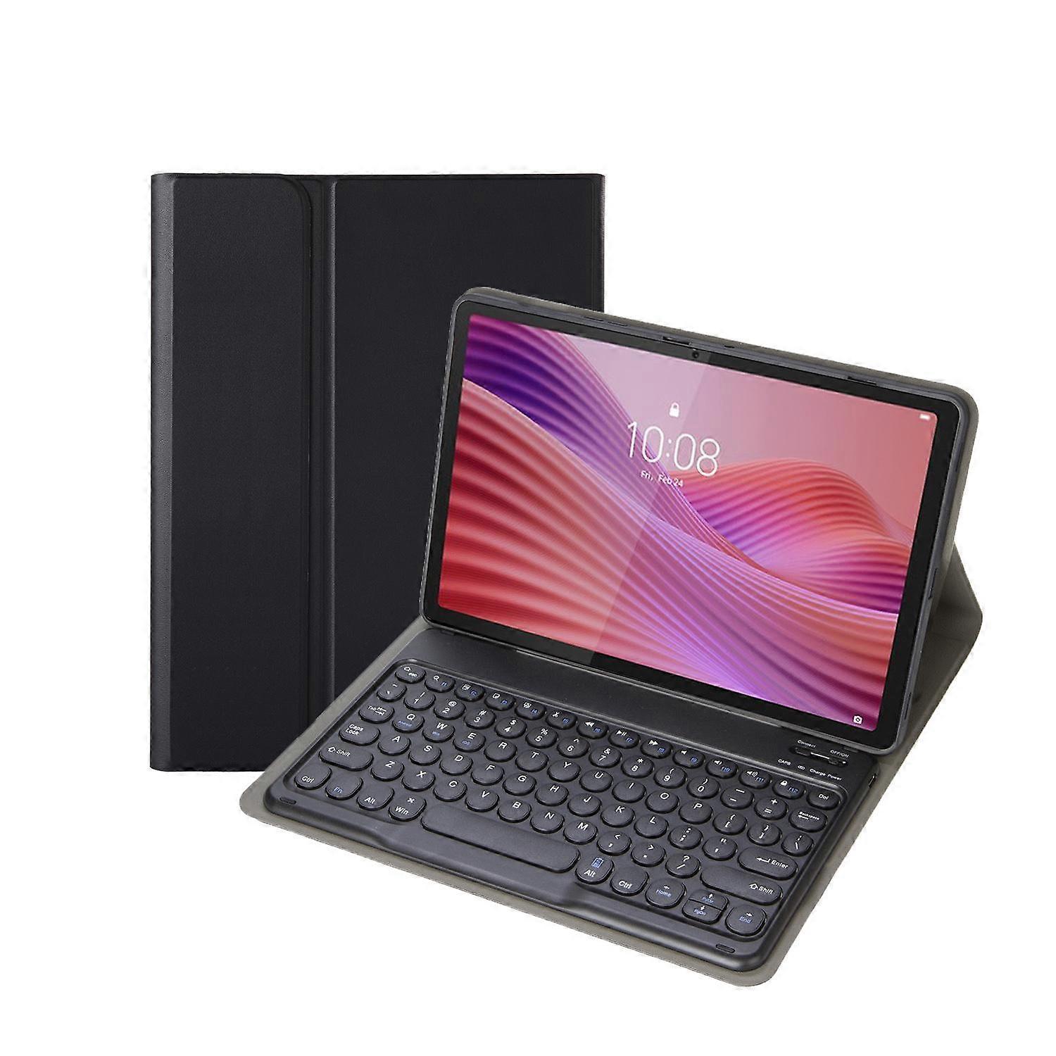 YAM29 Ultra-thin Detachable Round Keycap Bluetooth Keyboard Leather Tablet Case