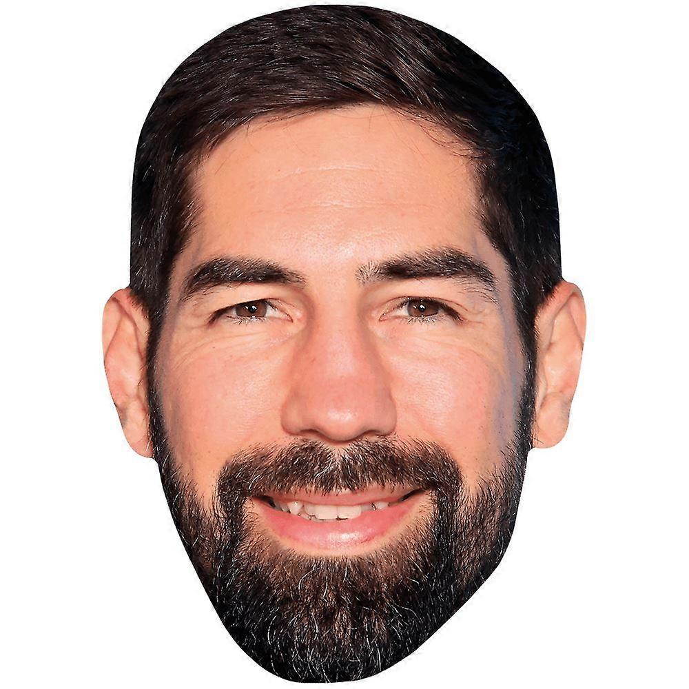 Nikola Karabatic (Beard) Celebrity Mask, Flat Card Face
