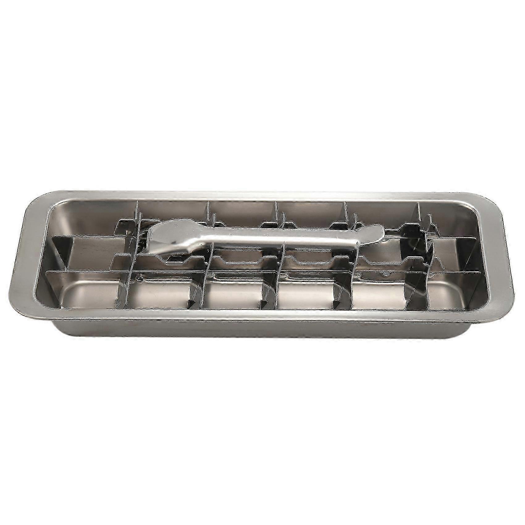 2-in-1 Stainless Steel Lever-style Ice Tray and Ice Cracker