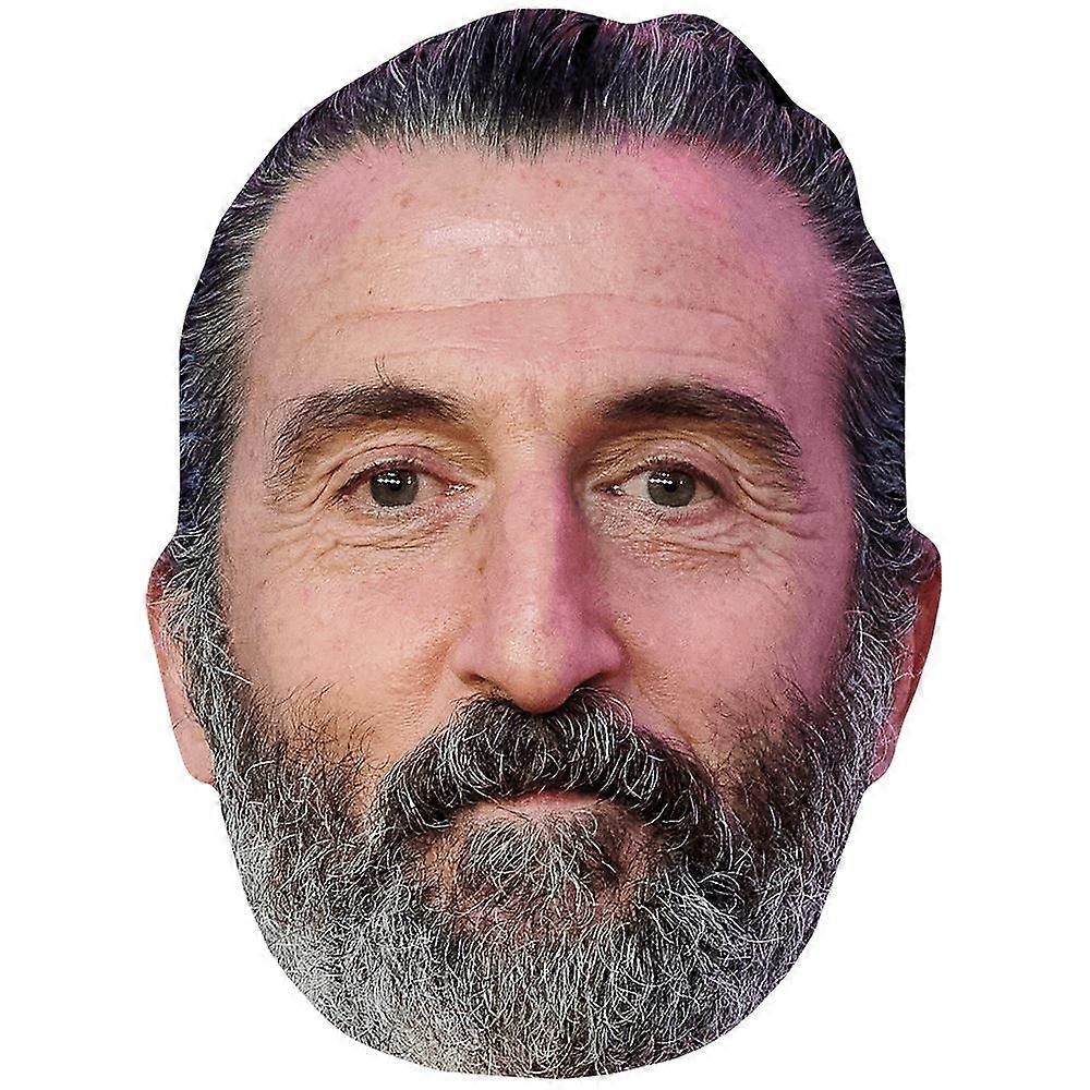 Luis Zahera (Beard) Celebrity Mask, Flat Card Face