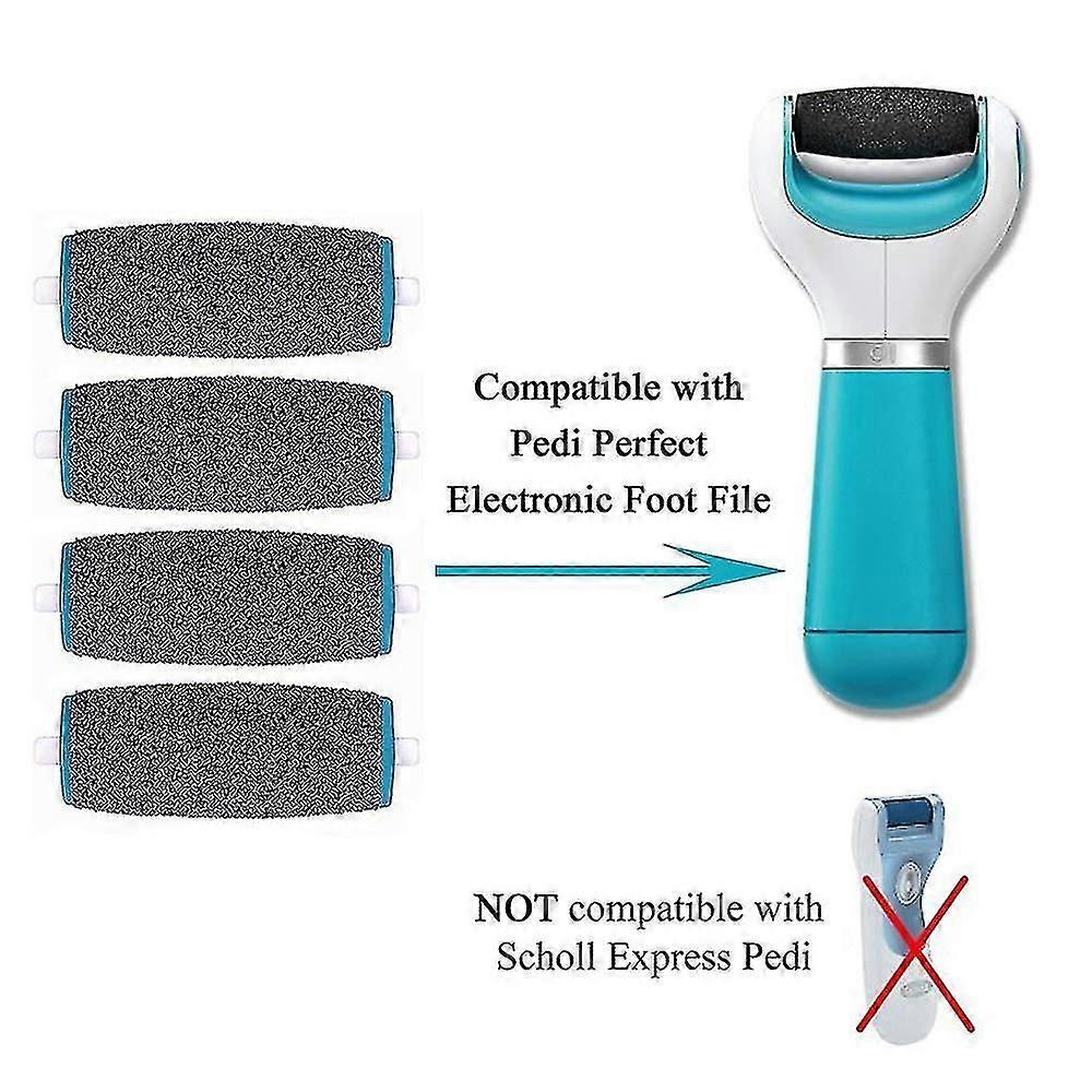 4pcs Electronic Foot File-regular Coarse Foot File-refill Remplacement