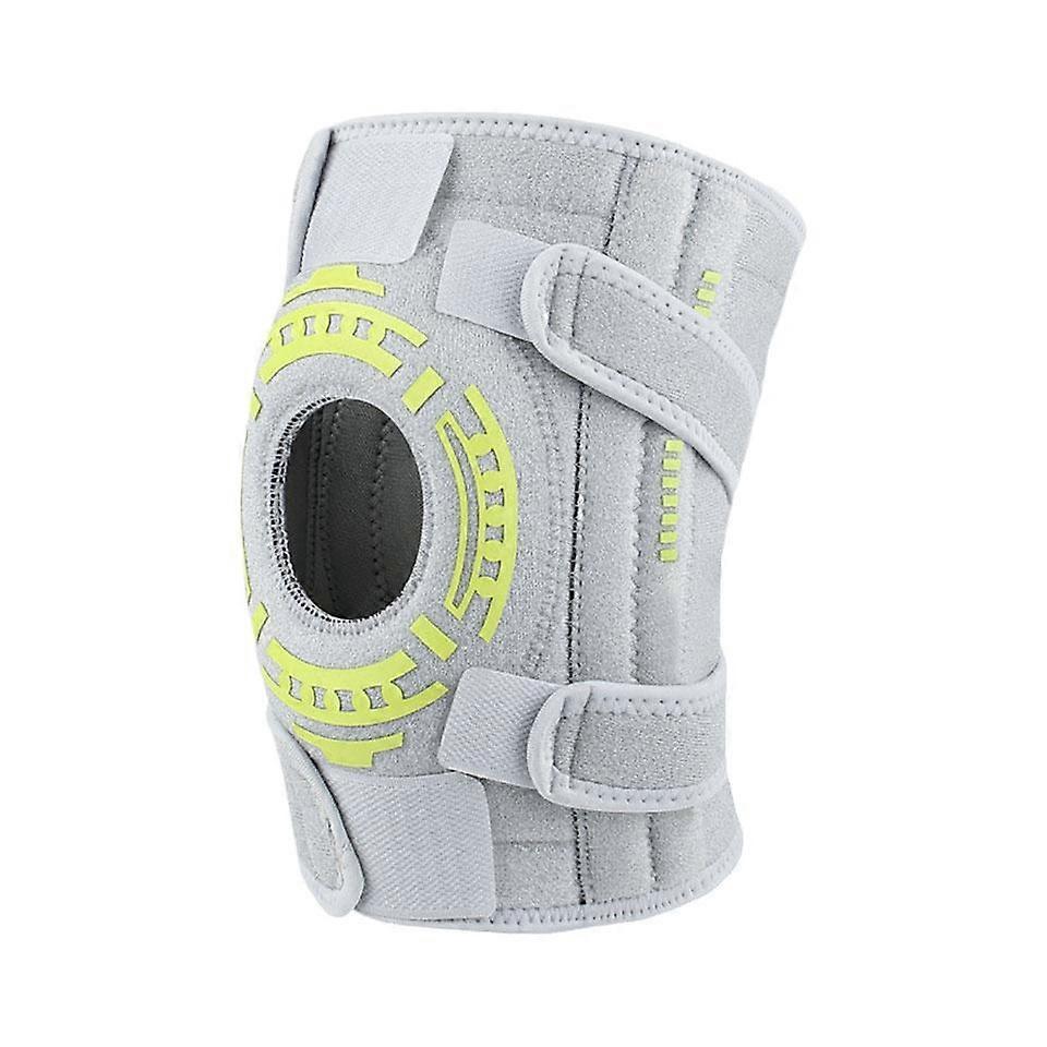 Ginocchiera di supporto regolabile a compressione aperta Protezione della rotula del ginocchio elastica morbida