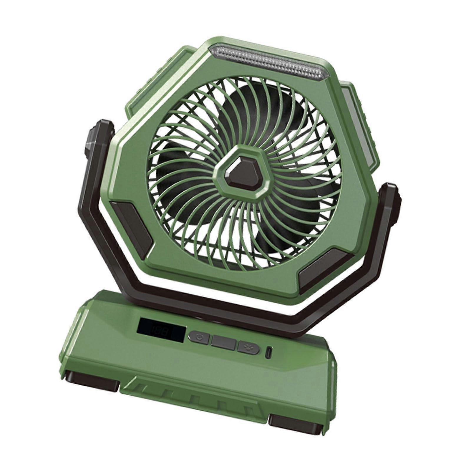 Fan Desktop Fan Rechargeable USB Quiet Fan with LED Light for Home Office and Travel, Portable Hanging Cooling Fan