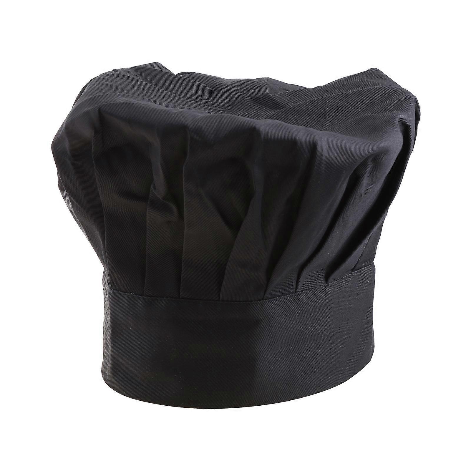 Comfortable New Cook Adjustable Men Kitchen Baker Chef Elastic Cap Hat Catering  Black