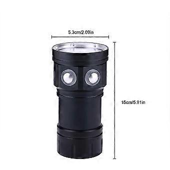 Diving Torch, Waterproof Diving Torch Scuba Diving Light 7 Modes, 120 Degree Wide Beam