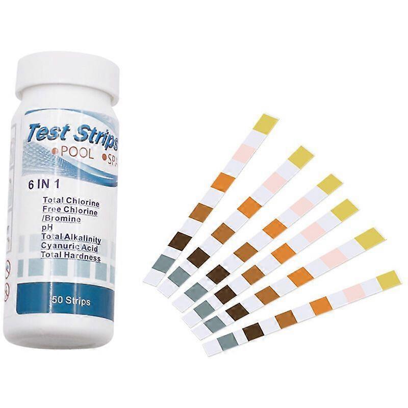 50pcs Swimming Pool PH Value Alkalinity Hardness Test Strip