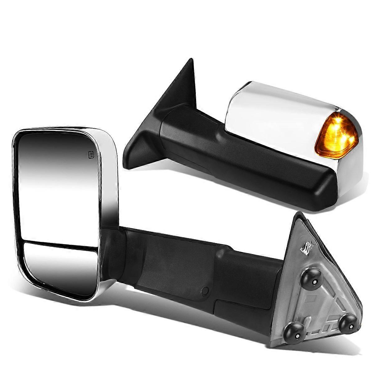 TWM013T999CHAM Pair Powered Tow Mirrors For 1016 Dodge Ram 15003500