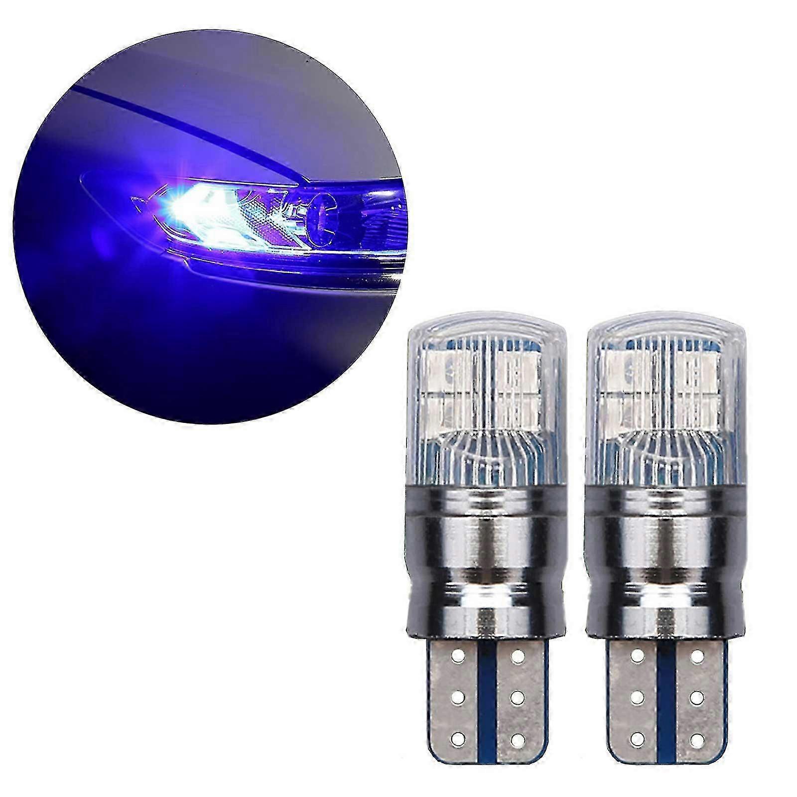 2pcs 800lm W5w 3030 Smd Canbus Car Truck T10 Led Wedge Replace Reverse Instrument Panel Lamp Bulbs For Clearance Lights