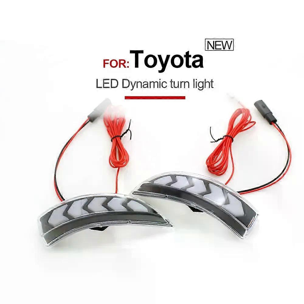Dynamic Amber LED Car Front Side Mirror Turn Signal Lights compatible for Toyota Corolla Camry Yaris AQUA PORTE SPADE