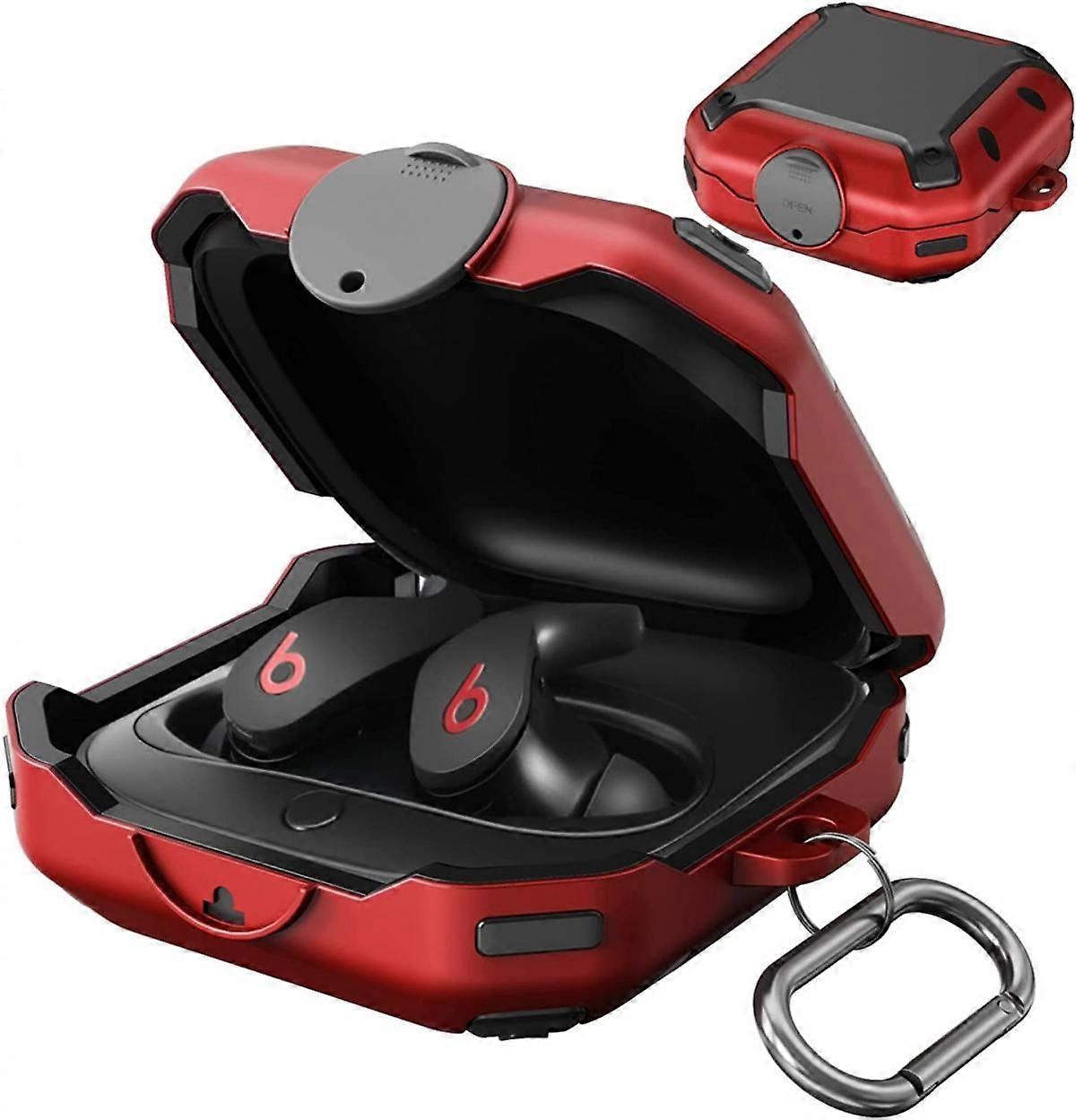 For  Case for Beats Fit Pro 2021 with Secure Lock Full Body Shock-Absorbing Anti-Scratch Hard Shell Protective Cover Compatible with Beats Fit Pro wit