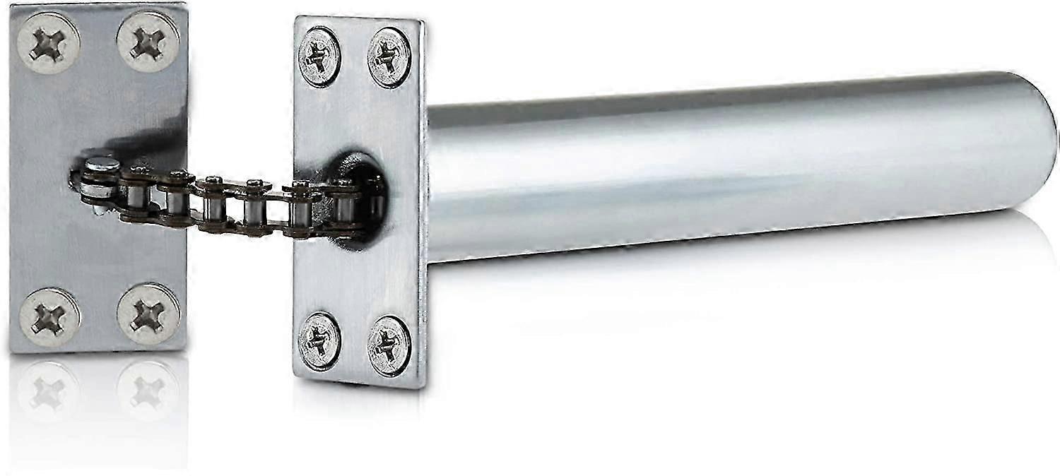 Ferme-porte dissimulé en chrome satiné pour portes intérieures, fermeture en douceur, fermeture en douceur, ferme-porte intérieur automatique