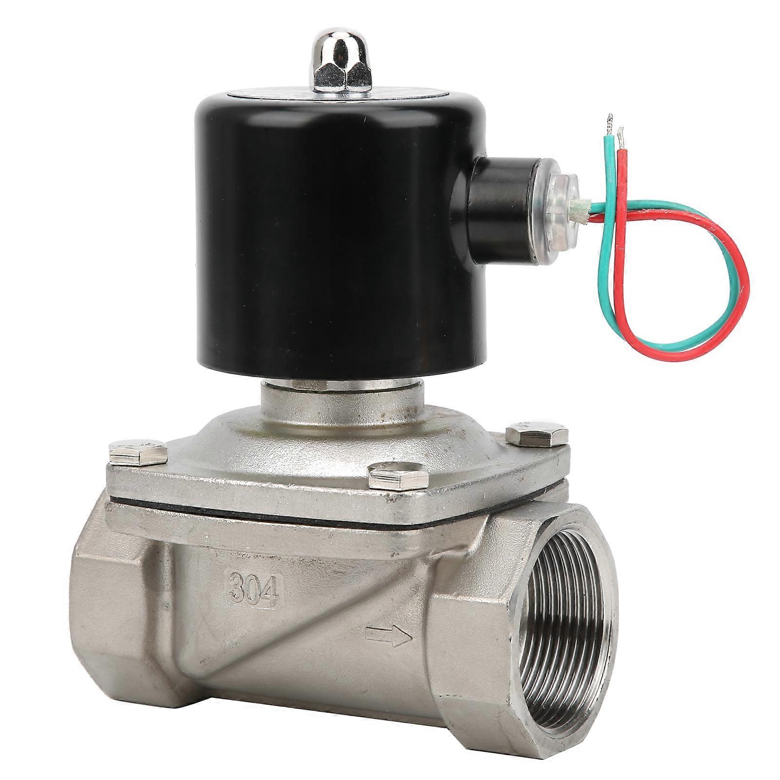 Sole Valve NC Stainless Steel Direct Acting 2W‑400‑40B Female Thread G1 1/2in