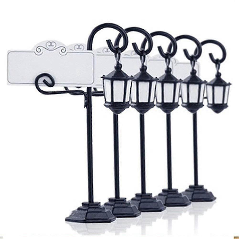 5 PCS Streetlight Shape Wedding Party Reception Place Card Holder Number Name Table Picture Photo C