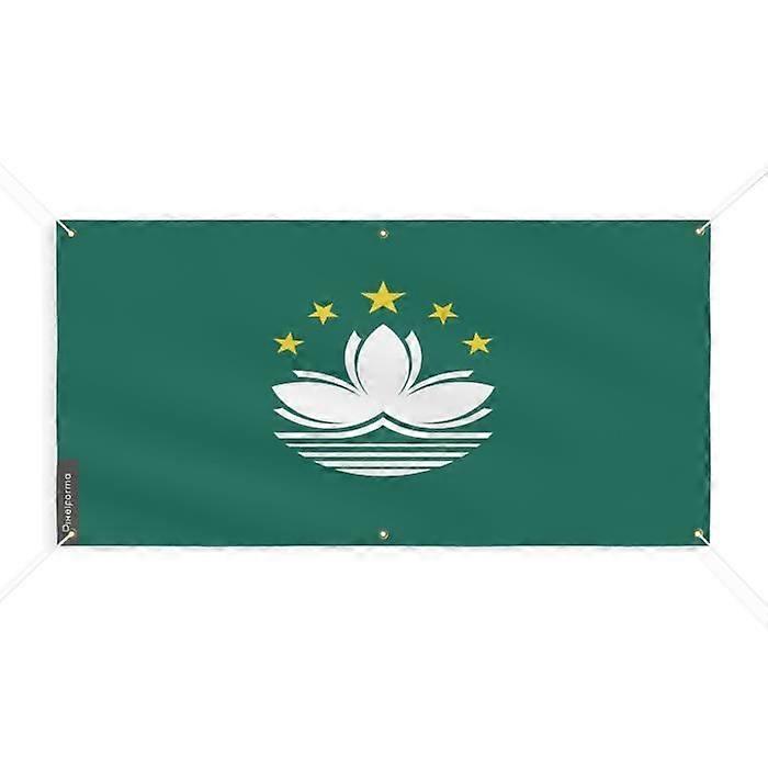 Macau Flag Banner 6 Grommets 160x320cm Polyester