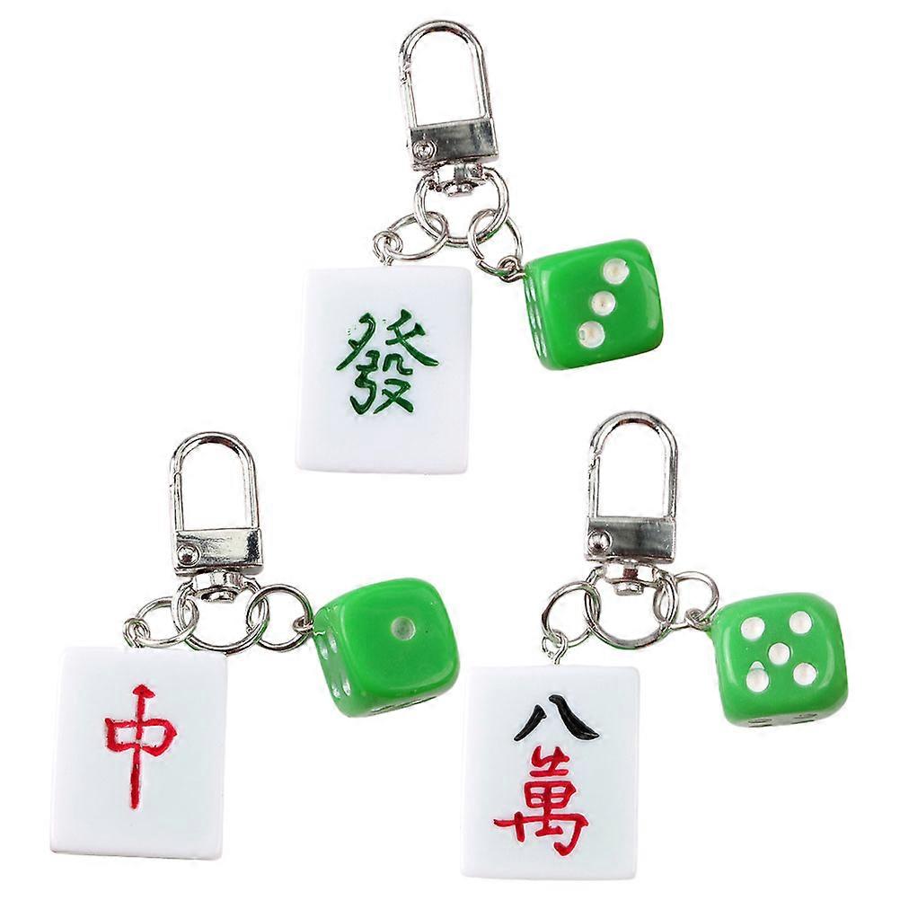 Practical Mahjong Keychain for Both Decoration and Utility