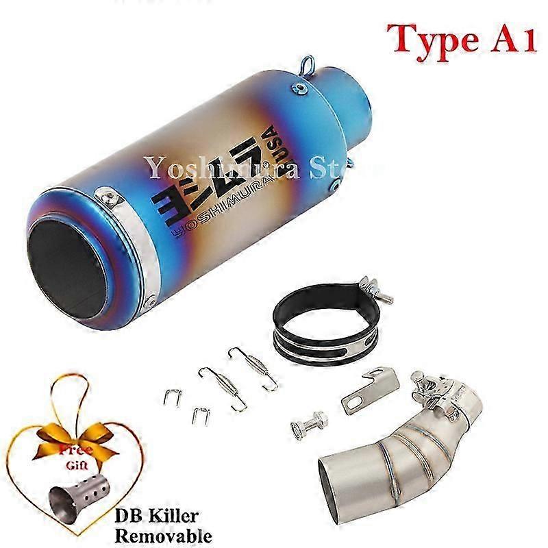 Sistema De Escape Para Motocicleta, Silenciador De Fibra De Carbono, Tubo De Enlace Medio, Modificado, 51mm, Para Cfmoto Papio125 Xo-1 Xo Baboon 2023