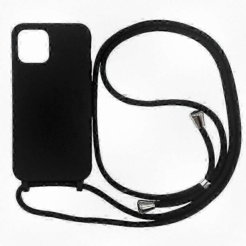 Solid Color Lanyard Drop-proof Phone Case for Compatible Brand Smartphone