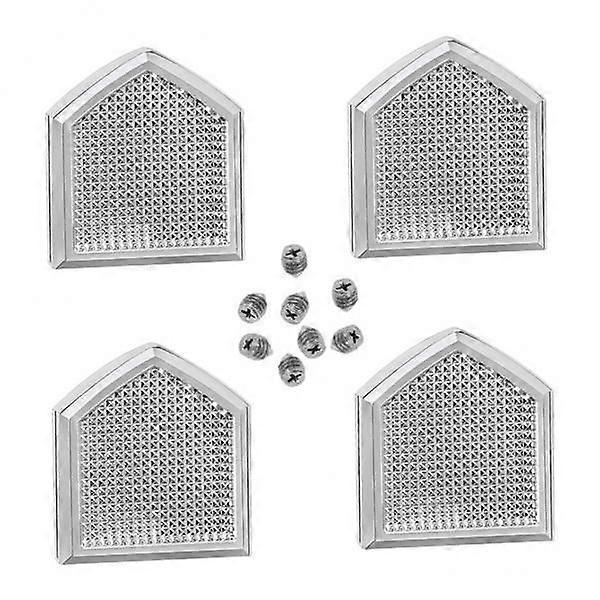 2x4pcs Metal Retro Rivet Button Fasteners No-sewing Decorations