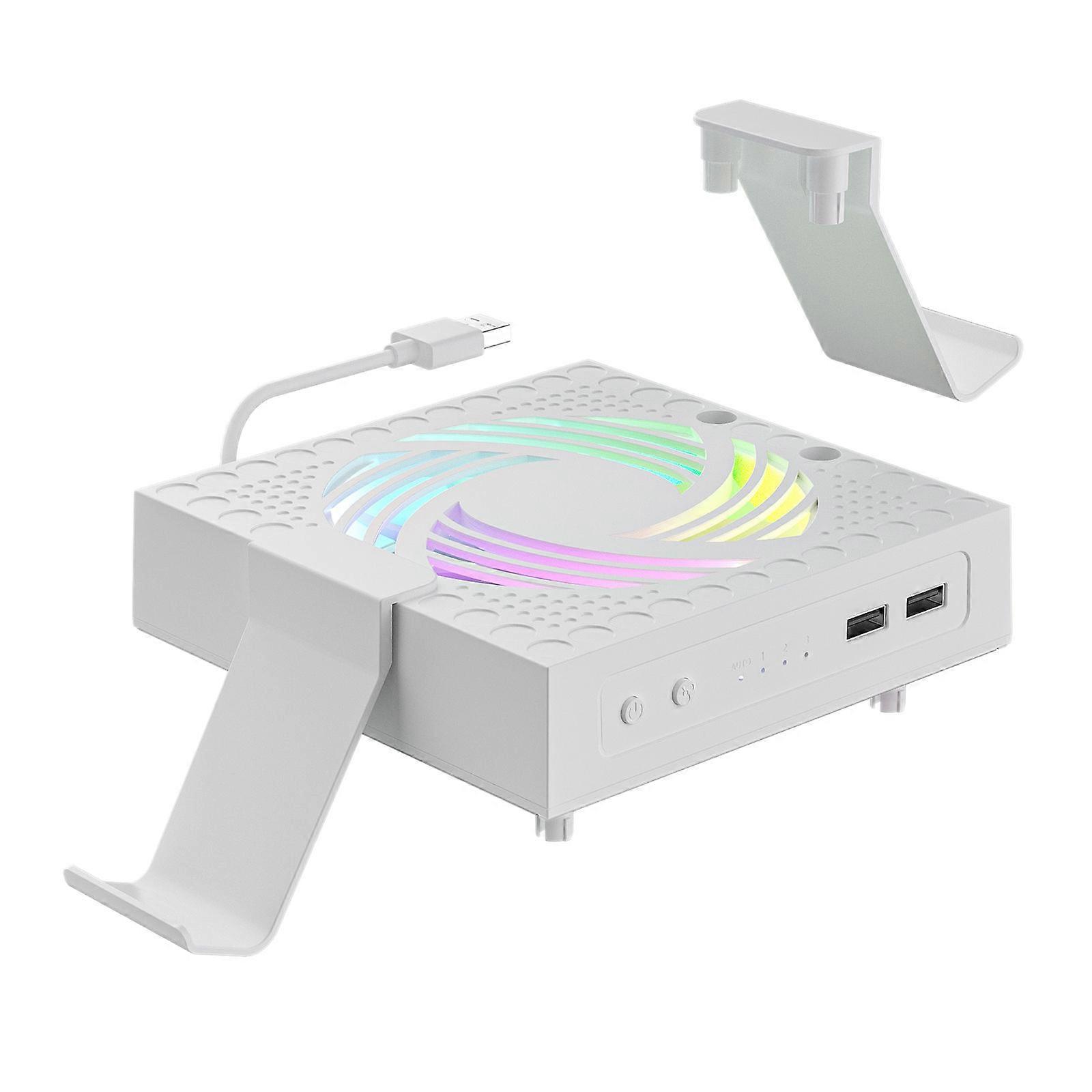 Cooling Fan for Series Game Console Low Noise Cooling System with Light Controller Holder 3 Speed Adjustable