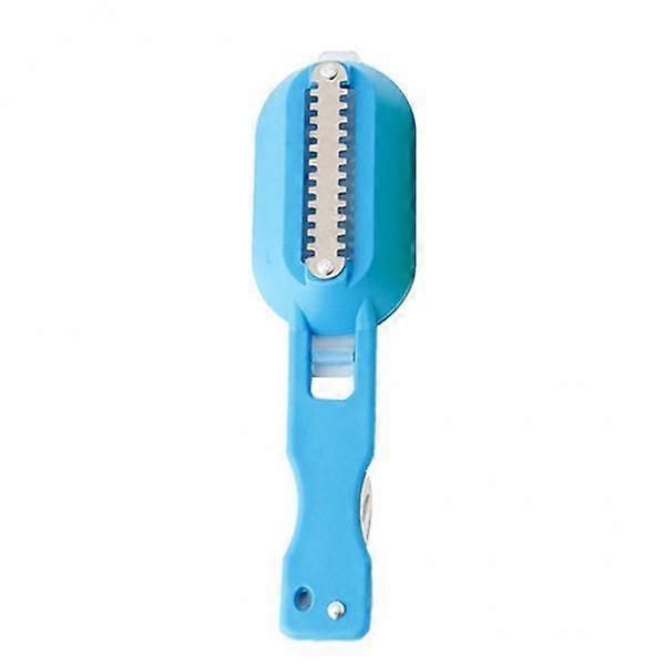 2xScraping Fishing Scale Brush Scale Remover Skin Graters Cleaning Blue