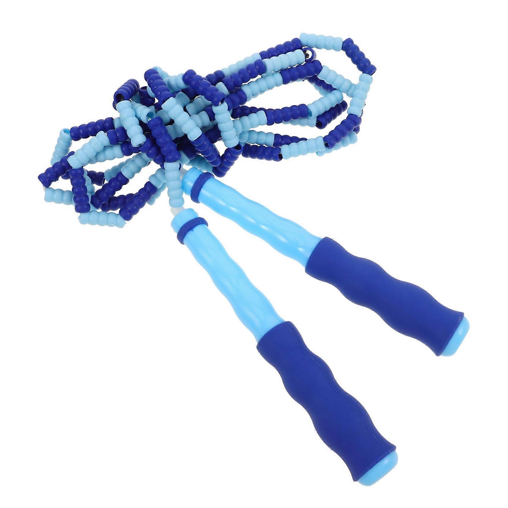 Spring rope For jump ropes For fitness Jump rope Rope skipping Skip jump Simple ropes Jump rope For ropes For exercises Exercise rope Blue Tpr
