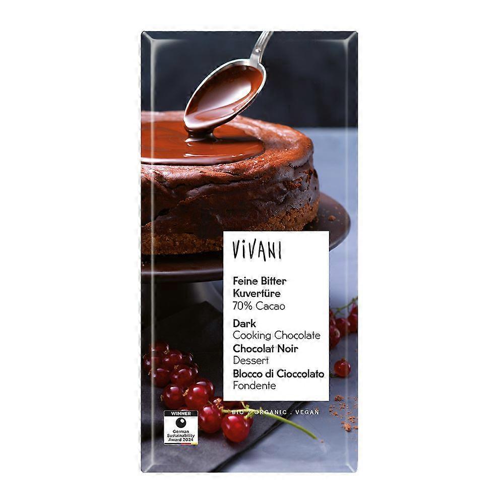 Vivani 黑色烹饪巧克力纯素有机 200g