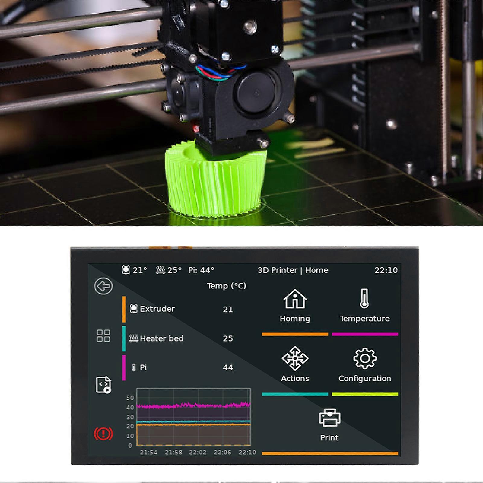 Écran tactile de 5 pouces compatible avec la carte RPi 800x480 DSI IPS LCD Écran capacitif tactile à 5 points