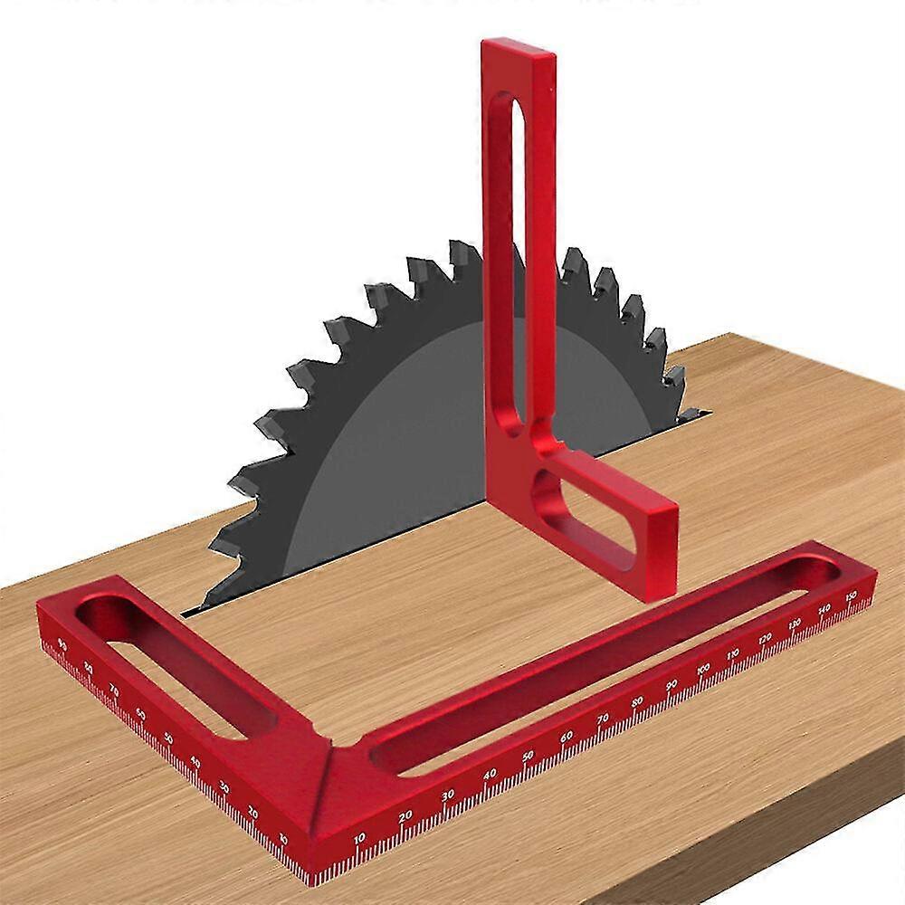 Aluminum Carpenter Square: 90 Degree Right Angle Ruler & Height Measuring Tool Suitable for Woodworking Projects