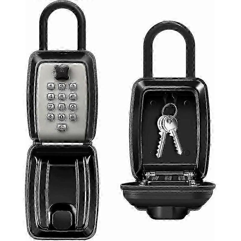 2024 Coffre-fort à clés mural avec code, boîte à clés sécurisée pour le bureau à domicile École Factory (noir)