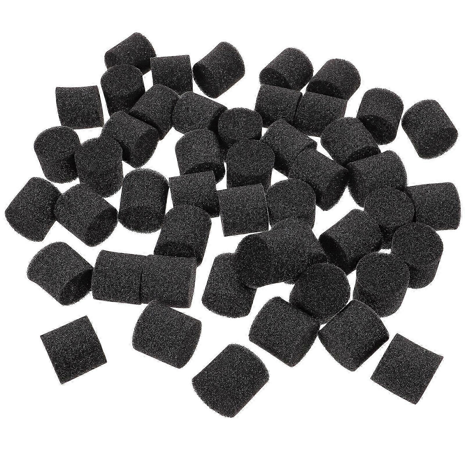 100pcs水耕スポンジキューブ3x3x3cm無土壌植栽ブラック用