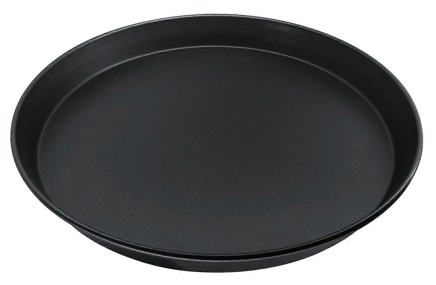 baking tray round diameter 30 cm made of pure, Pizza and Women's Baking Sheet (Color: Black, Qty: 1)