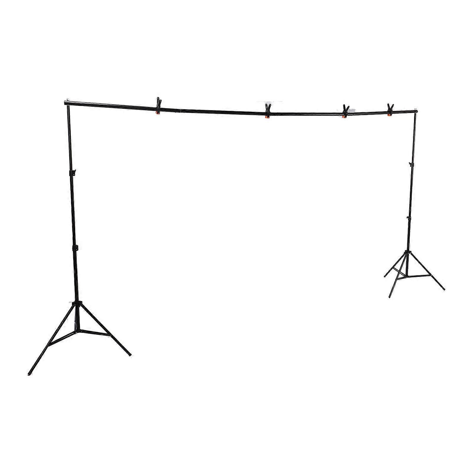 Photo Backdrop Stand Adjustable Photography Background Support System Kit with Carrying Bag Clips for Photo Video Studio 2x3m 