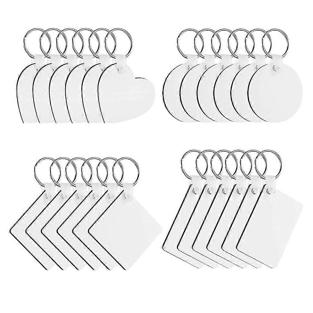 Sublimation Blank Keychains Thermal Transfer for Key Chain Double-Side Print Key