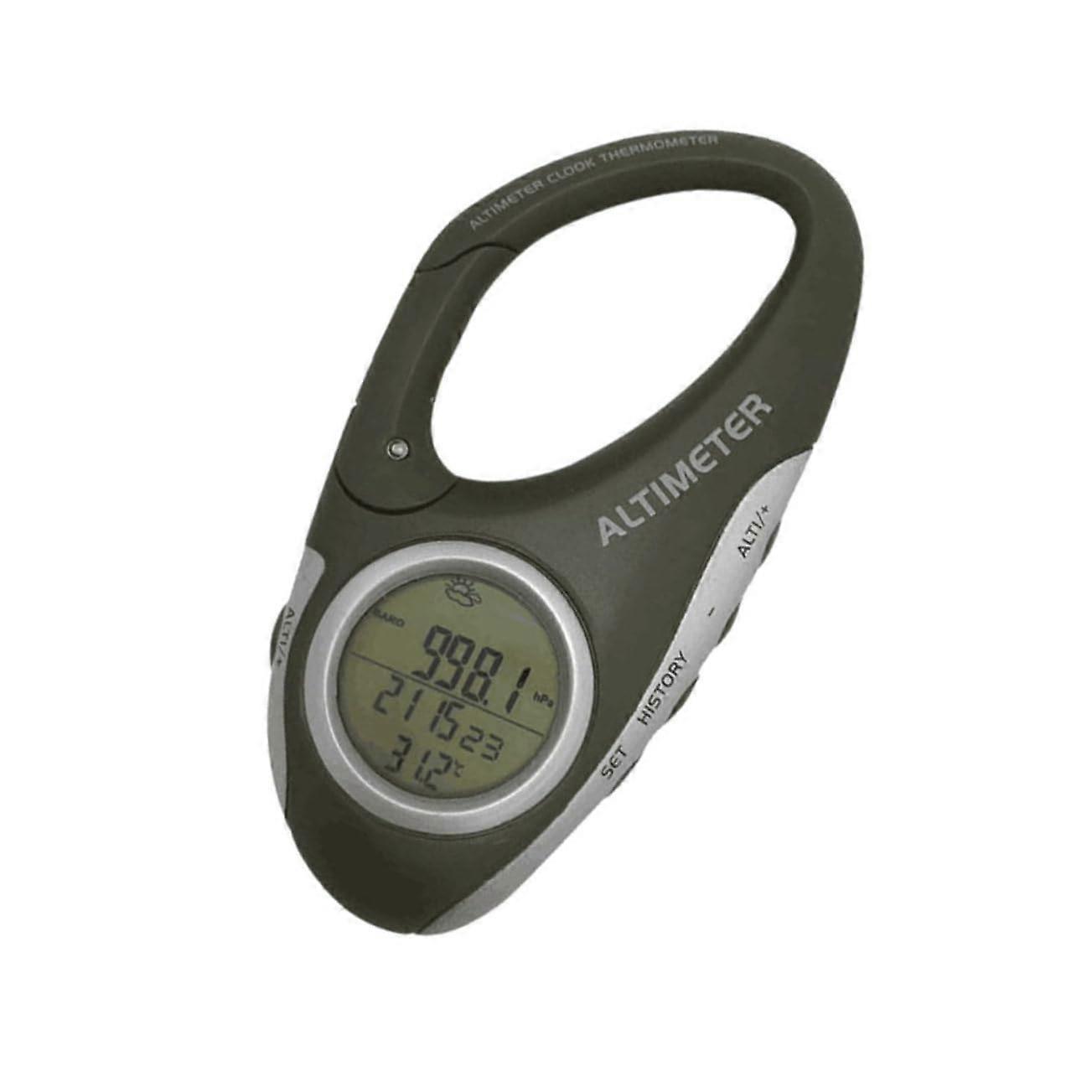 Portable Altimeter Thermometer Handheld For Mountaineering, Outdoor Temperature Meter, ABS Plastic Case