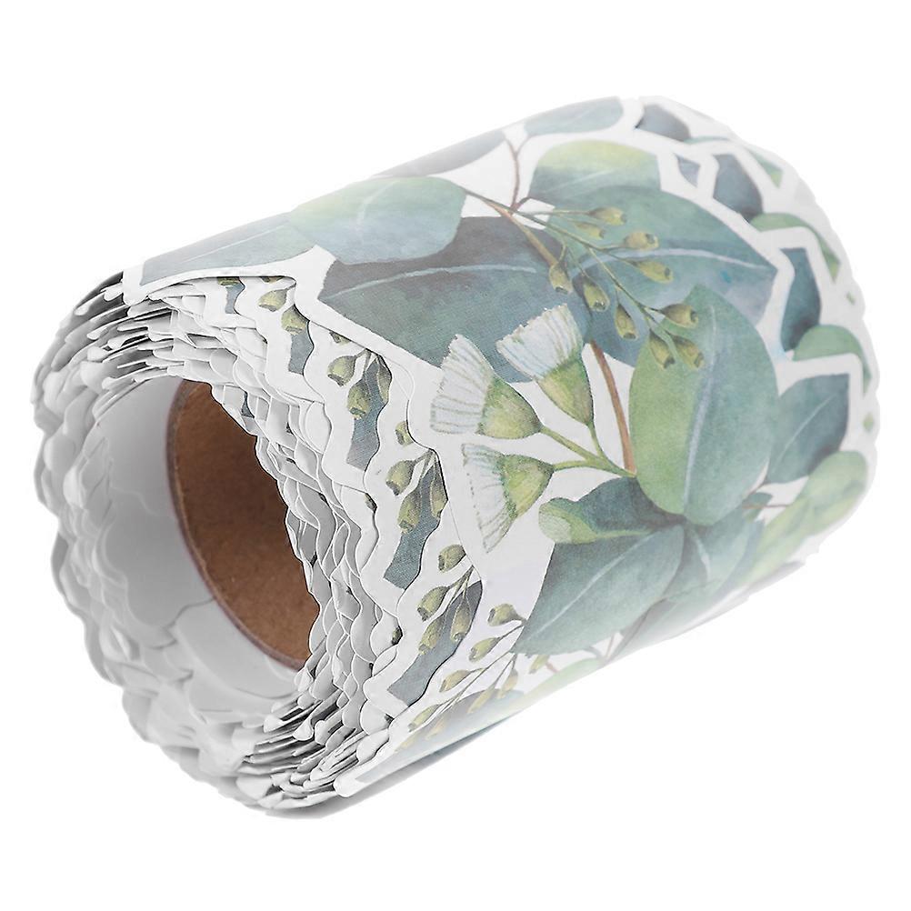 Tropical Leaves Greenery Wall Decoration Bulletin Border Sticker Home School Decor Versatile Self-Adhesive 1 Roll