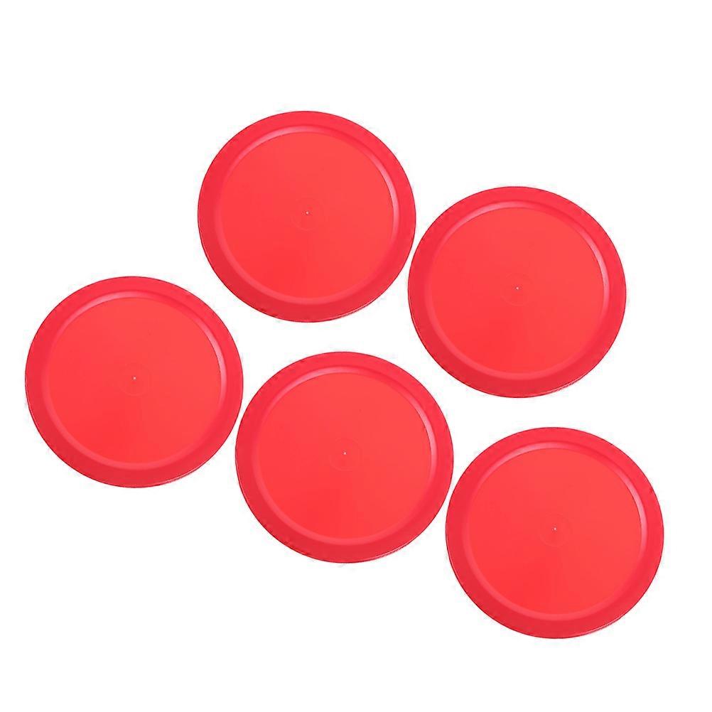 5pcs Professional Air Hockey Pucks for Game Tables – Lightweight Design for Family and Multiplayer Interactive Play