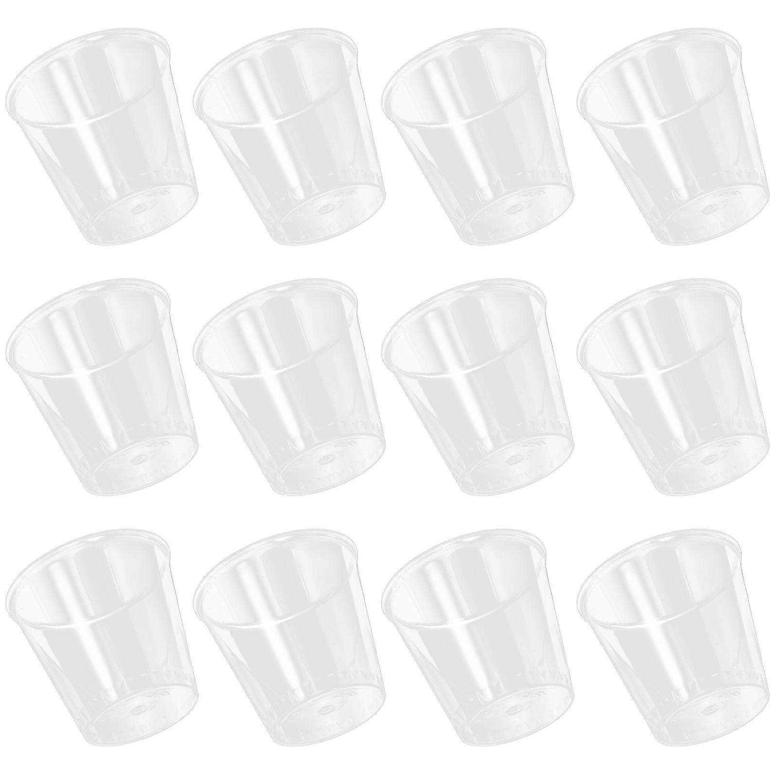 Clear Party Cups Plastic Drinking Cups For Parties And Picnics 30ml Beverage Serving 100Pcs