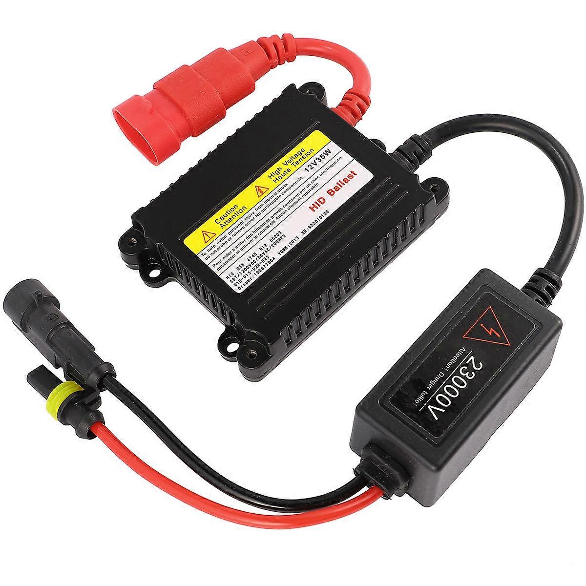 Headlight Ballast Replacement Xenon Lamp Stabilizer Vehicle Use Low Voltage Protection Black 1Pack