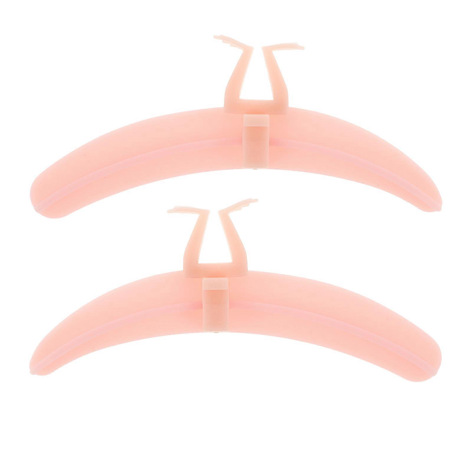 Eyelash Auxiliary Tools Set False Eyelash Grafting Tool For Beauty Routine Pink Silicone Eyelash Separation 1Set