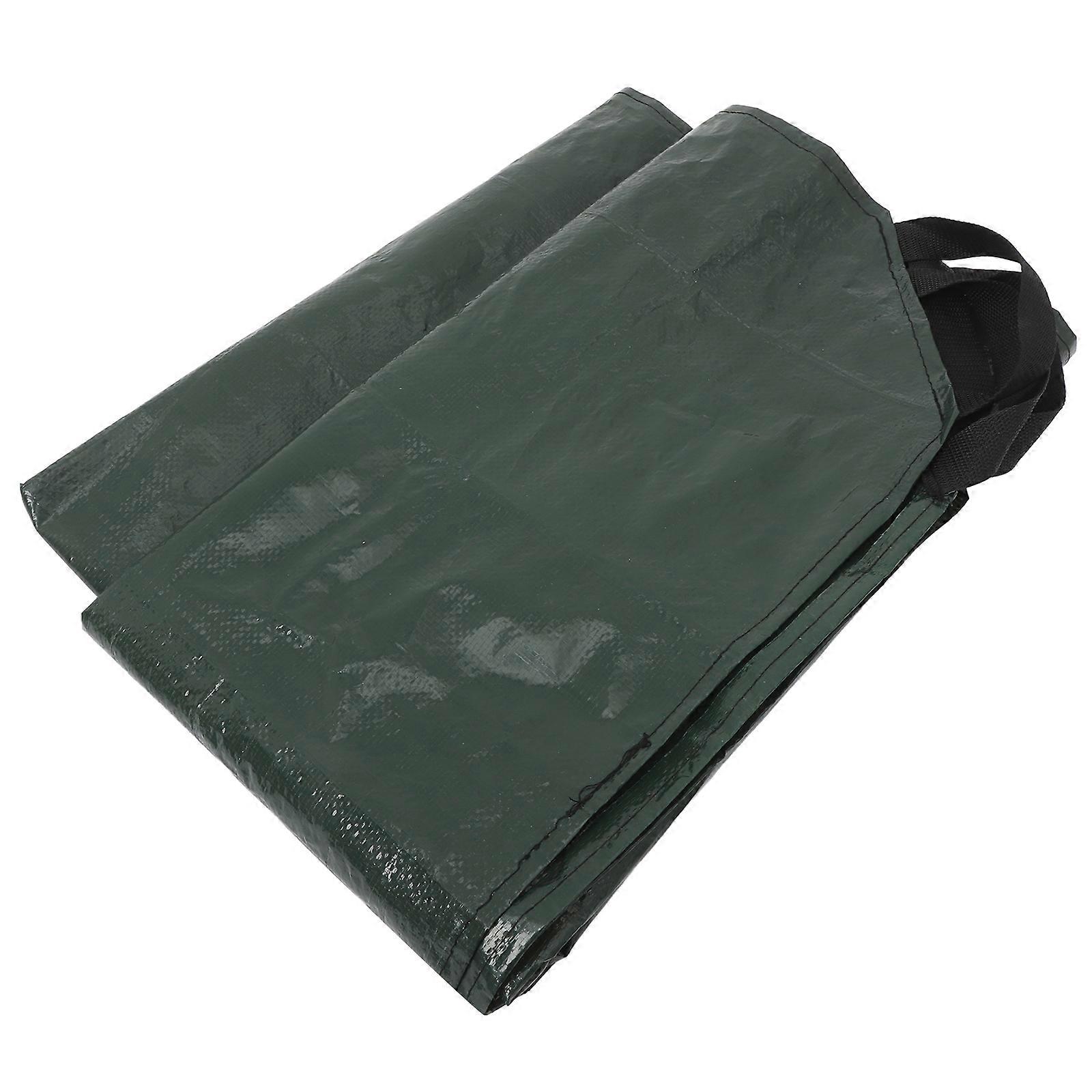 Heavy Duty Leaf Collection Bag Collapsible Garden Tarp with Ergonomic Handles Large PE Material for Debris Waste Management