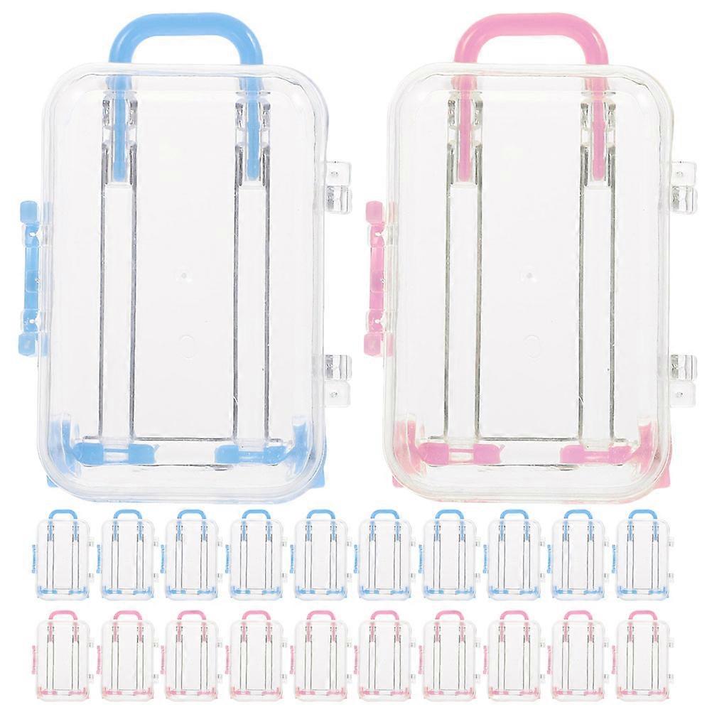 Plastic Mini Suitcase Candy Box Holiday Party Guests 24Pcs
