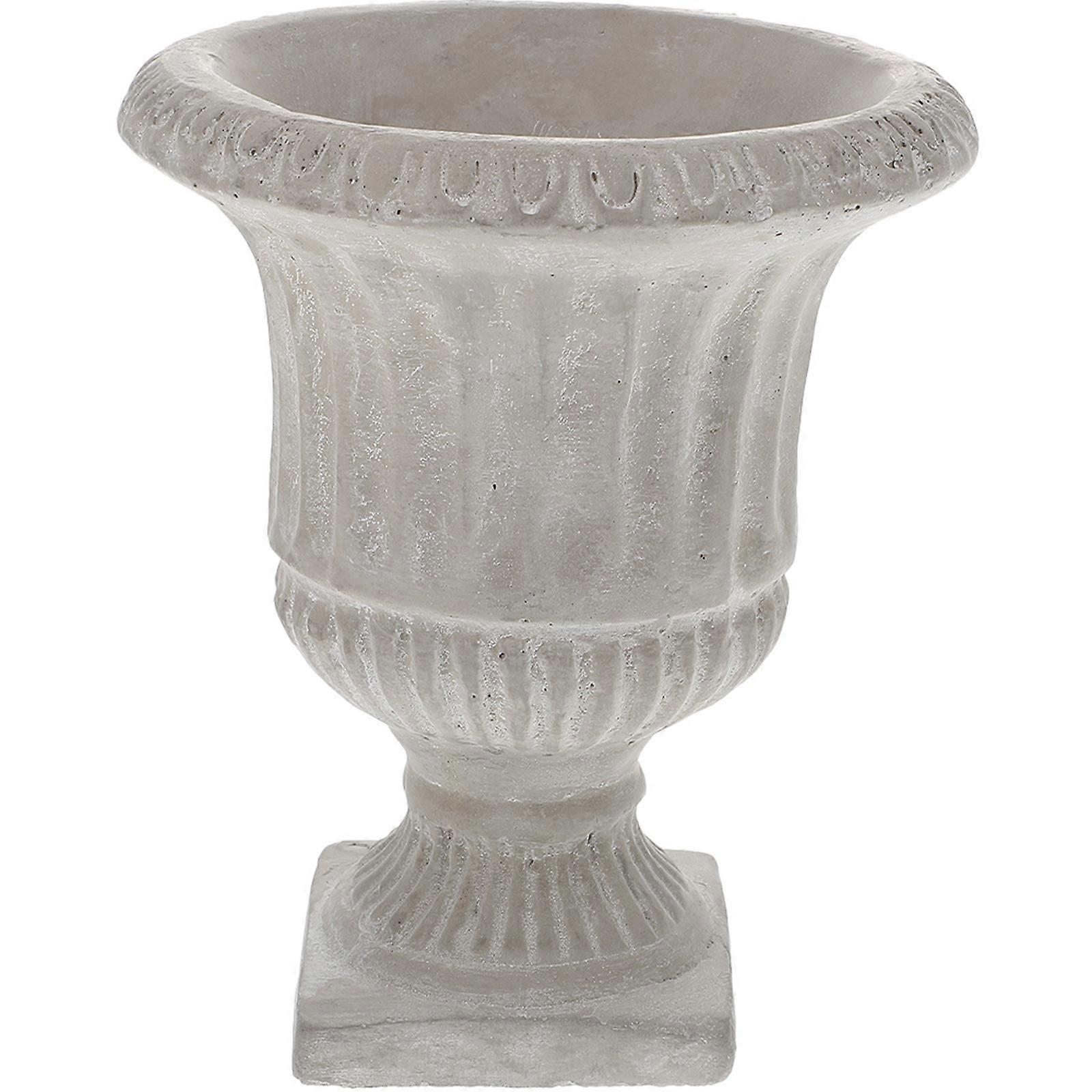 Here's a polished and engaging product description based on your input:

 

**1pc Simple Style Cement Vase – Creative Flower Centerpiece for Home &