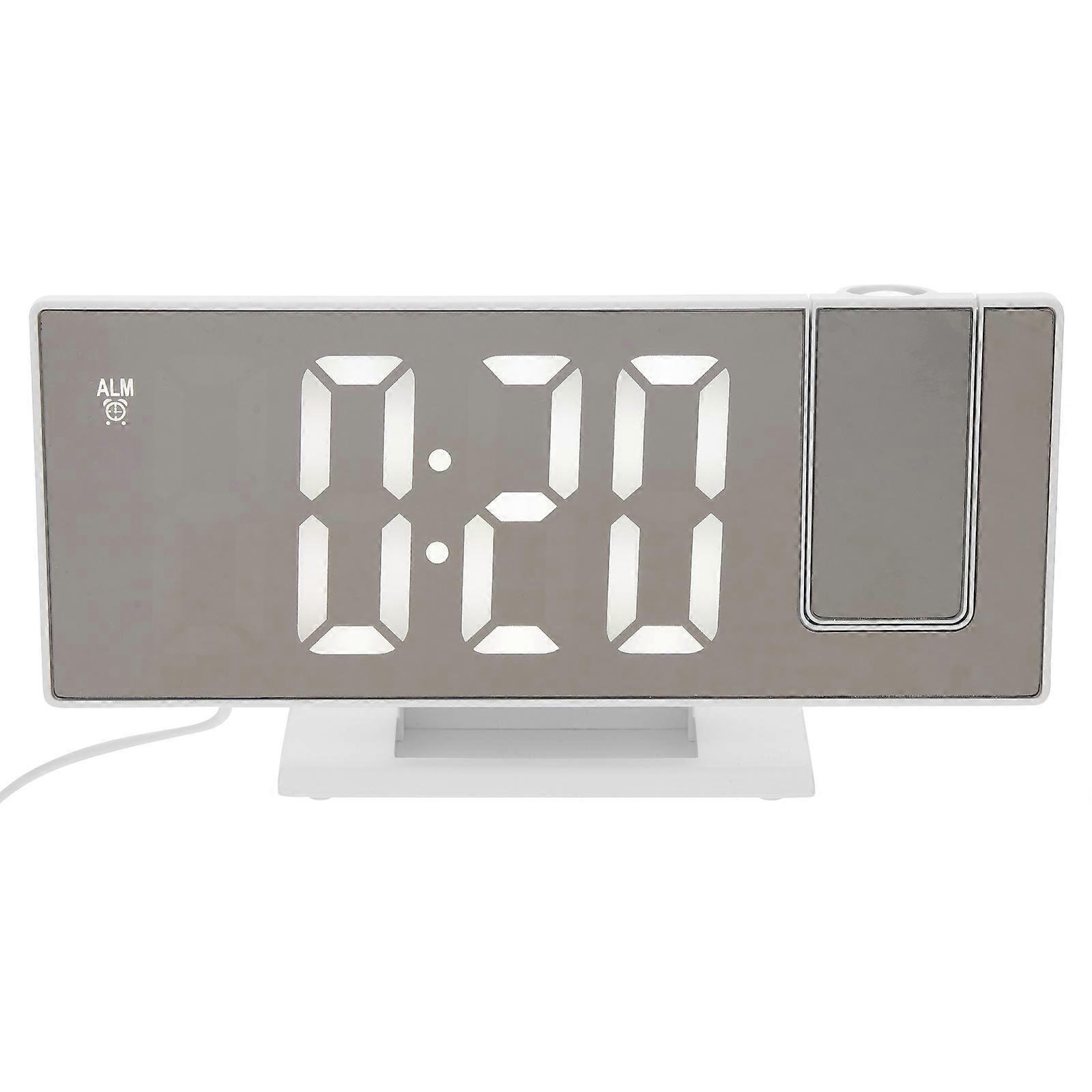 Digital Desk Clock Large Screen Projection Clock Home Use Bedroom Alarm Clock 1Set